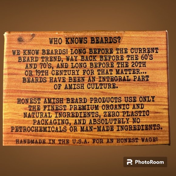 Honest Amish Set~ Soap & 2 oz Beard Wax~ SLICK Scent (WB) - Picture 3 of 3